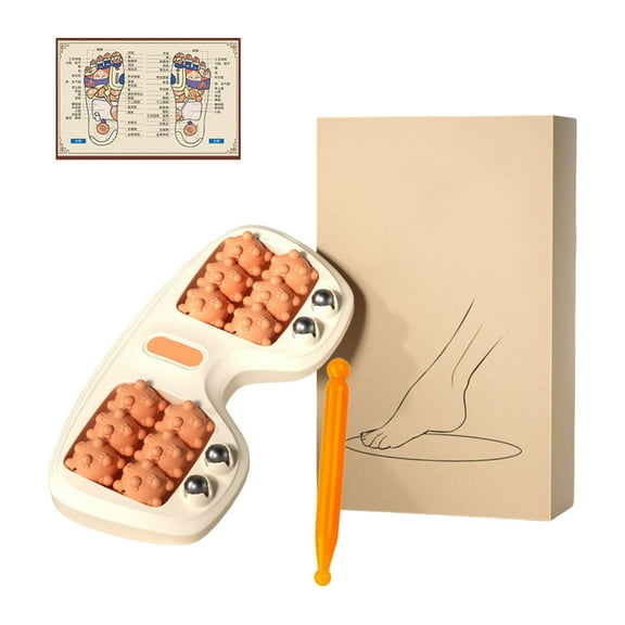 Portable Massage Roller for Plantar Fasciitis and Foot Fatigue with Three Massage Techniques for Improved Circulation and Relaxation Fitness & Yoga