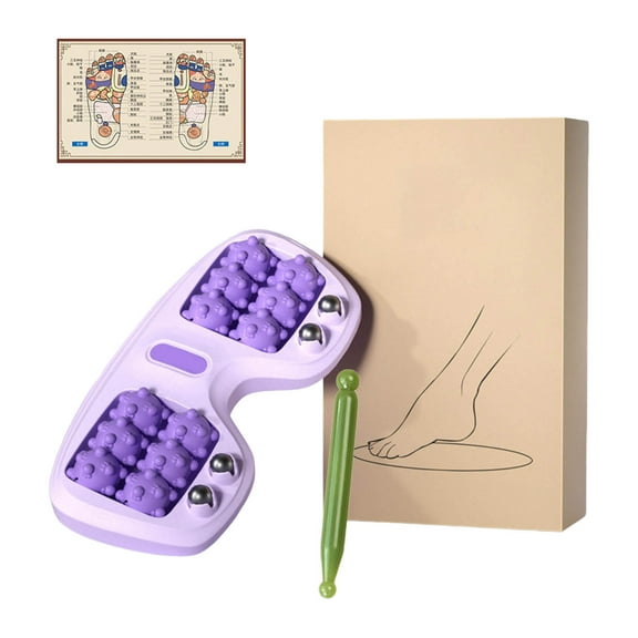 Portable Massage Roller for Plantar Fasciitis and Foot Fatigue with Three Massage Techniques for Improved Circulation and Relaxation Fitness & Yoga