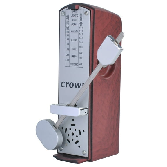 Portable Mechanical Metronome, Universal Instrument for Piano Guitar Violin Ukulele Chinese Zither, 11cm Height