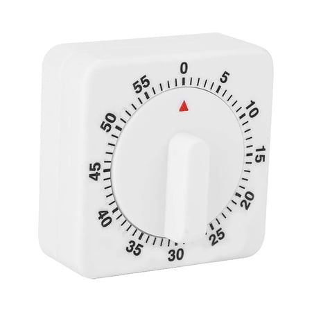 Portable Mechanical Timer 60 Minutes – Wind-Up Kitchen Countdown Timer with Loud Alarm, No Battery