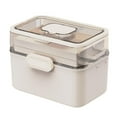 thumbnail image 1 of Portable Medicine Box Storage Box Medicine Cabinet with Large Capacity PP Material for Home Drom Bathroom, 1 of 9
