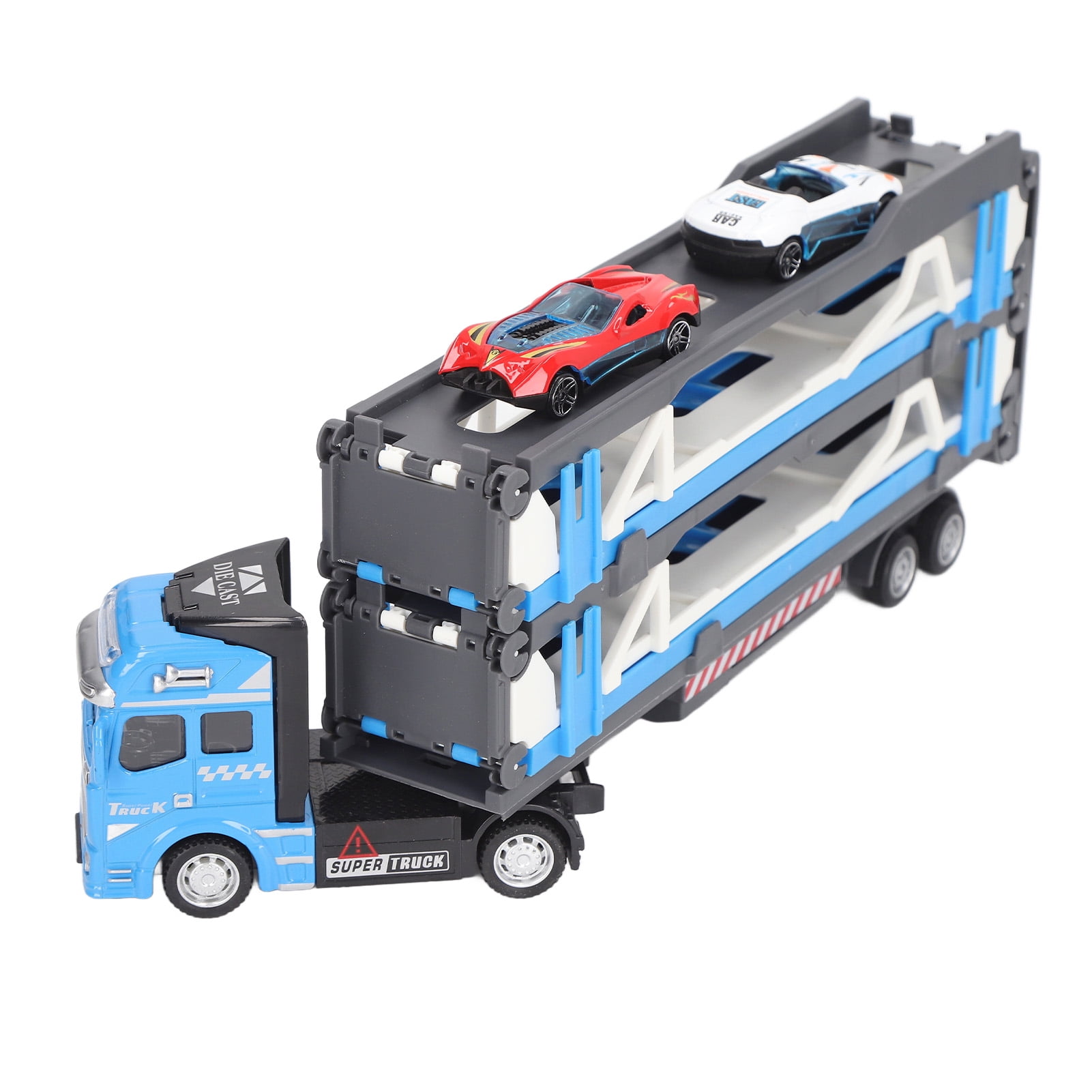 Portable Mega Hauler Truck, Alloy Transport Car Carrier Truck Toy With