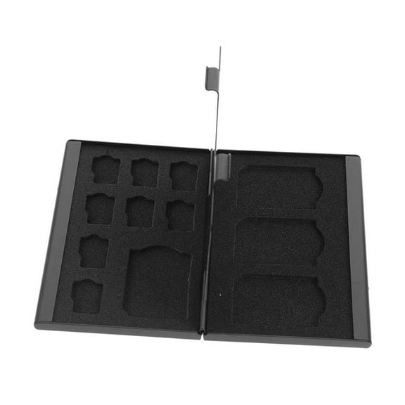 Portable Memory Card Case - Anti-Static, Mini Carrying Storage Box with Slots for 4 SD Cards and 8 TF Cards Memory Cards
