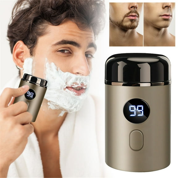 Portable Men'S Electric Mini Hair Removal Champagne Gold - Neuester Tragbarer Elektrischer Rasierer Portable Shaver Travel Smooth Shave Type C Charging Strong Power, clear backpack for school,