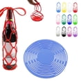 thumbnail image 1 of Portable Mesh Beverage Bag with Handle for Cups and Bottles up to 800ml – Heat Insulating, Non-Slip Silicone Mat for Travel, Camping, Office, and Outdoor Use, 1 of 2
