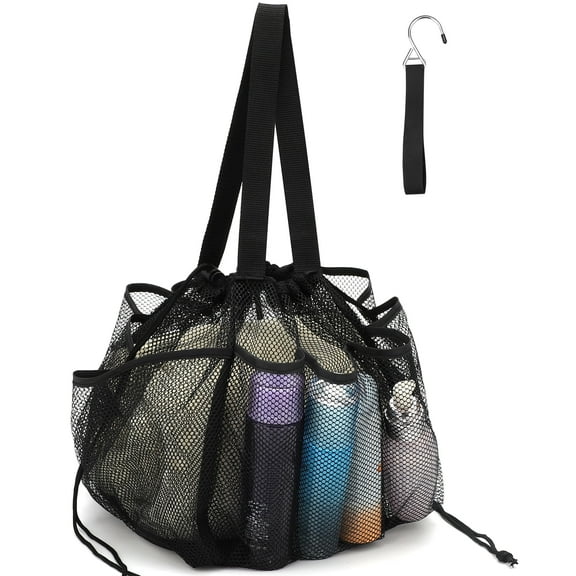 Portable Mesh Shower Caddy, EEEkit Hanging Shower Tote Bag for College Dorm Room Essentials, Large Capacity Shower Basket for Bathroom Gym Swimming