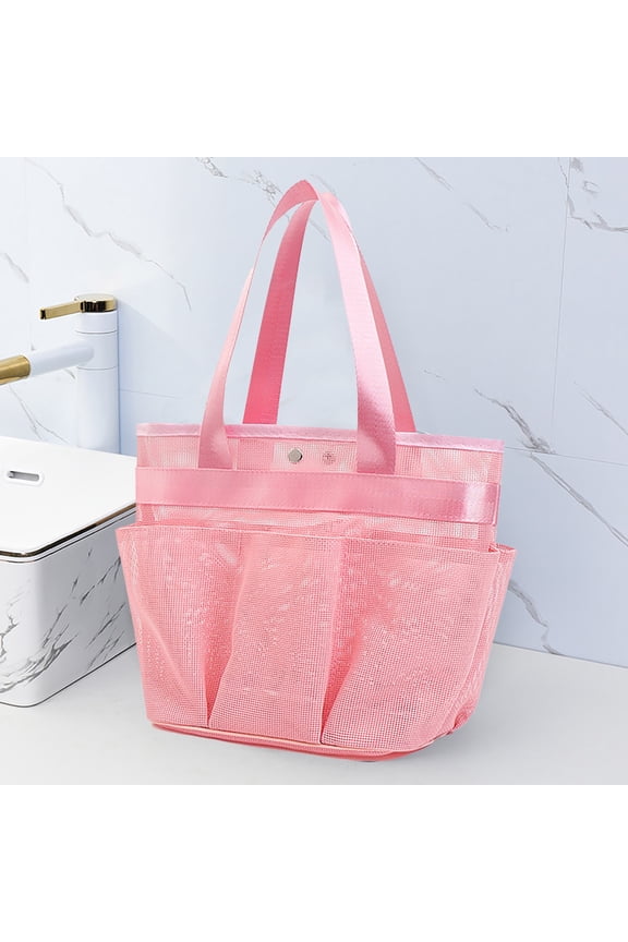 Portable Mesh Shower Caddy For College Dorm With Upgraded Multiple Pockets Large Bathroom Tote Bag Two Handles Camp Gym Travel