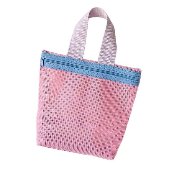 Portable Mesh Shower Caddys Bag,Quick Dry Toted Bag Mesh Beach Bags Toiletry and Bath Organizers for Travel Swimming Sports
