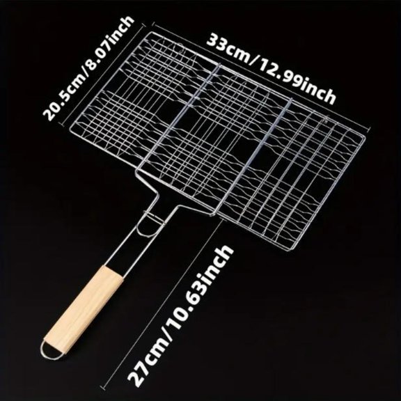 Portable Metal Barbecue Basket with Large Capacity