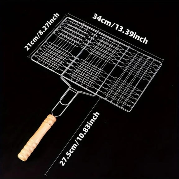 Portable Metal Barbecue Basket with Large Capacity
