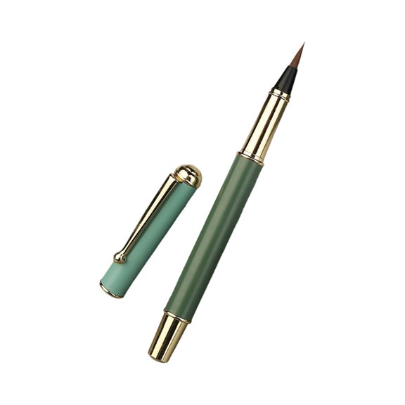 Portable Metal Fountains Brush Pen For Chinese Calligraphy Practice And Daily Writing Tasks