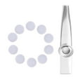 thumbnail image 1 of Portable Metal Kazoos Musical Instruments with 10Pcs Kazoo Flute Diaphragms, 1 of 12