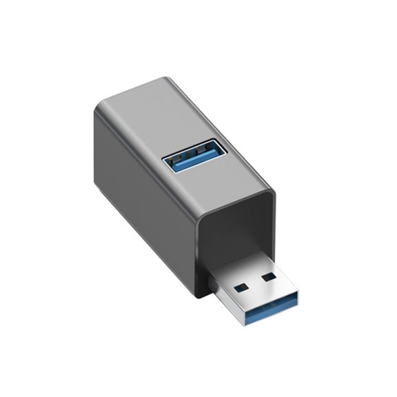 Portable Metal USB3.0 Expansion Hubs 3Port USB Expander Simultaneous Connection Not Driver Required 5Gbps Transfer