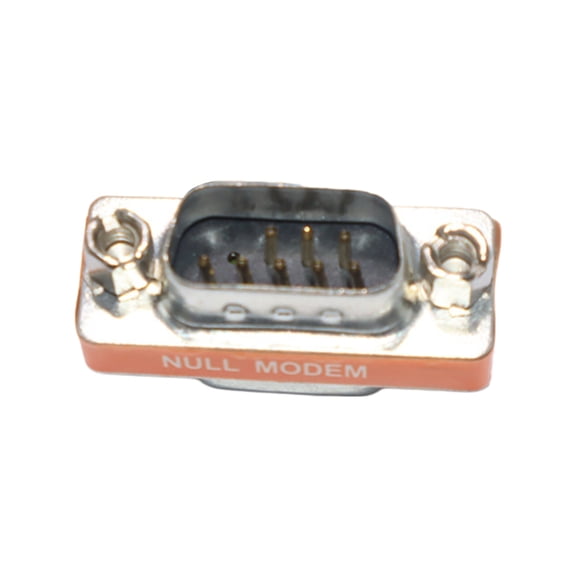 Portable Metal VGA RS232 Male To Male Adapter For Stable 0 Modem Connection