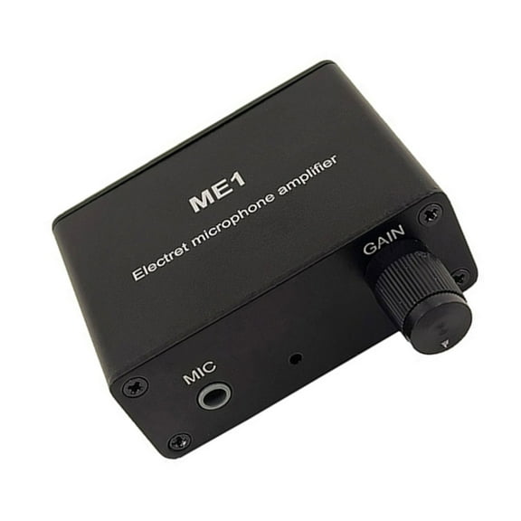 Portable Mic Preamplifier Module 3.5 0-20dB Gained Control Lightweight Design ME1