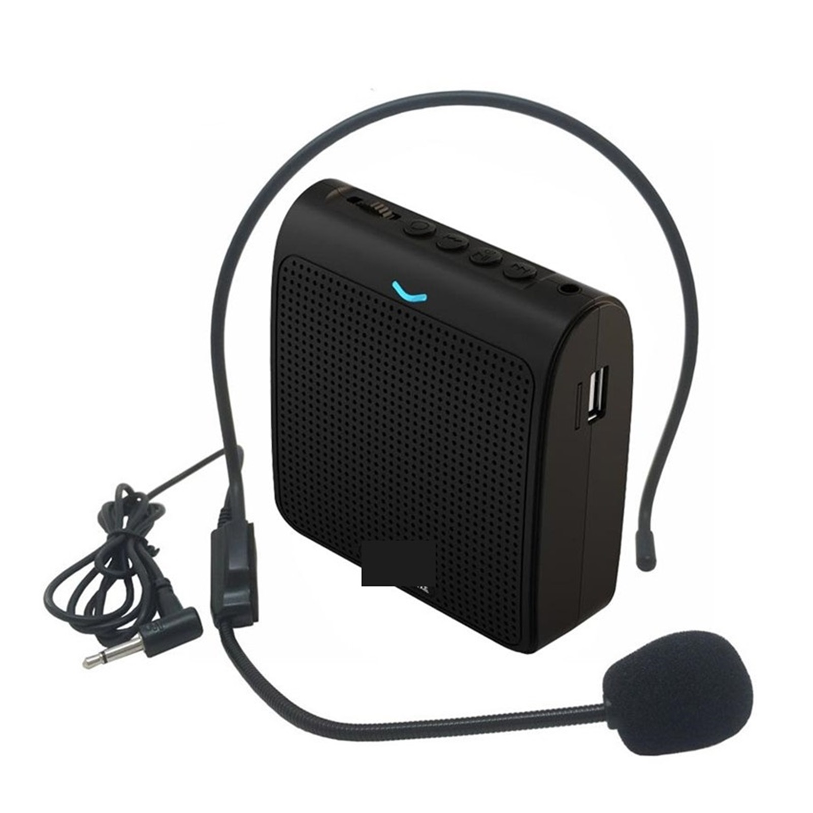Portable Microphone Loud Speaker Mini Voice Amplifier With USB TF Card FM Radio For Teacher Tour Guide K100 ,Easy to Operate