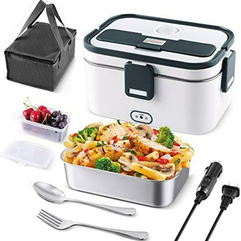 microwave with cigarette lighter plug Portable Microwave Oven for Cars, Trucks, Offices, Electric Lunch Heating,  Gray, 1.8L Capacity