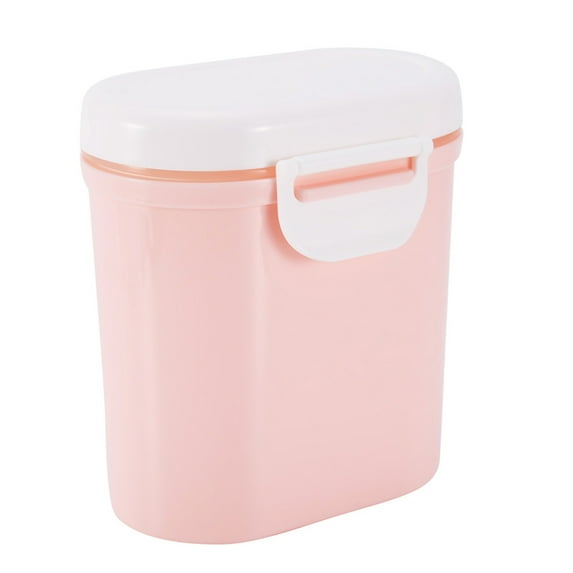 Portable Milk Powder Sealing Storage Box Microweave Freezer Safe (Pink L)