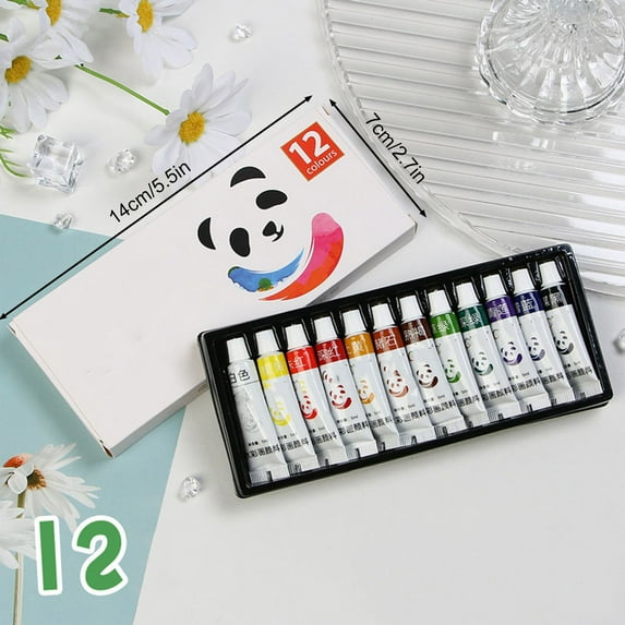 Portable Mini Acrylic Watercolor 8/15 Removable Watercolor Paint With Metal Clip Unique Gifts For Artists 5ml 12 Color, Xinsrenus Under $5! Portable Mini Acrylic Watercolor 8/15