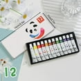 thumbnail image 1 of Portable Mini Acrylic Watercolor Set, 8/15 Removable Colors with Metal Clip, Travel Watercolor Palette for Artists, Unique Gift, 1 of 2
