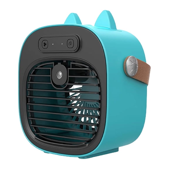 Portable Mini Air Cooler With Humidification, USB Powered, Quiet Operation Under 36 dB, Compact Tabletop Or Handheld Size, Adjustable Speeds, Easy To Clean, Travel Office Bedroom Use