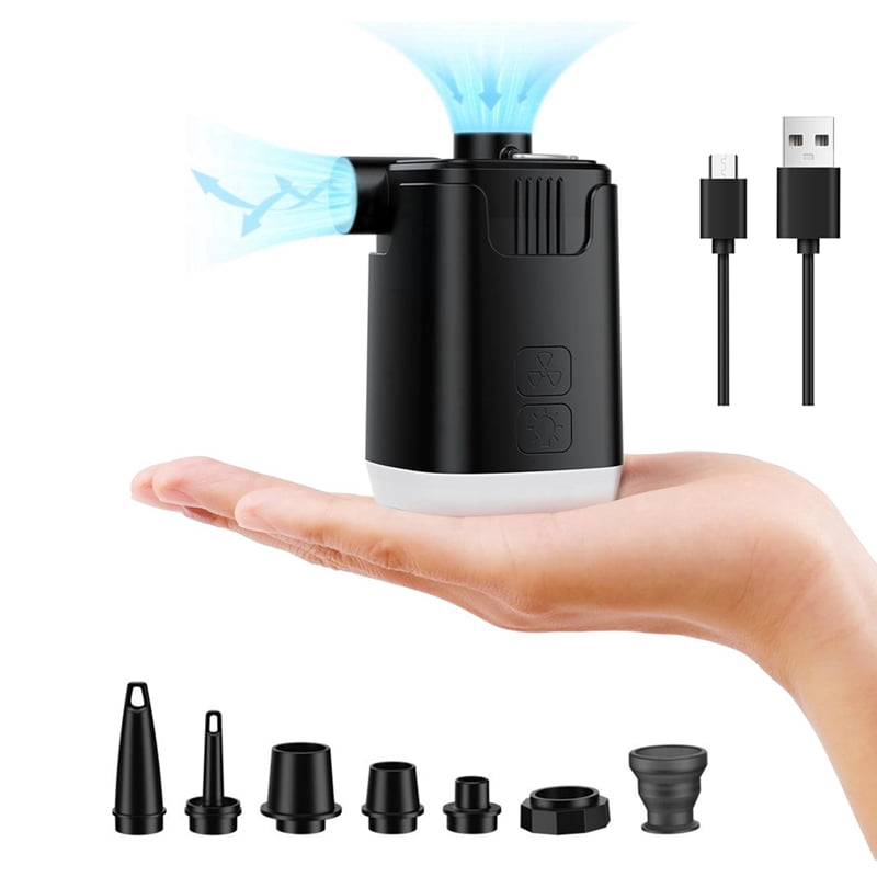 Portable Mini Air Pump for Inflatables:Build in 4000MAh Battery ...