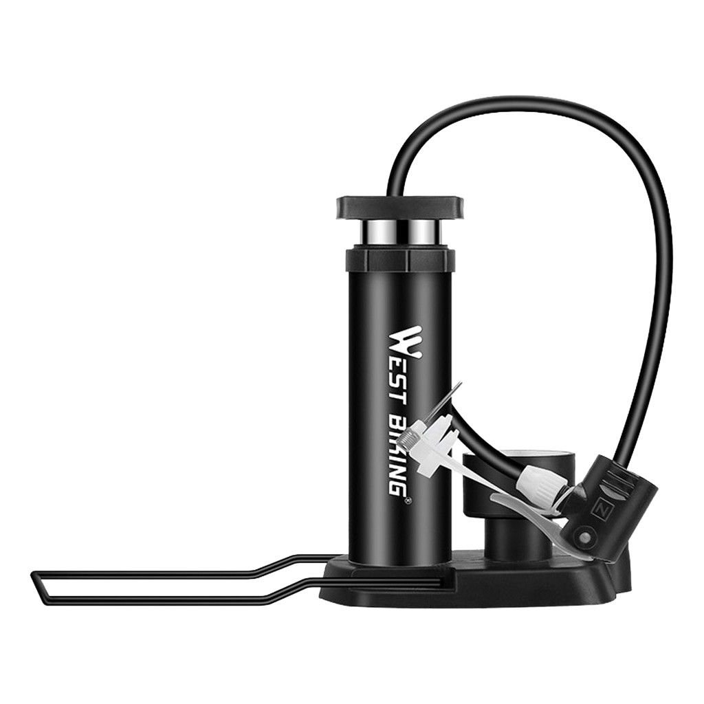 Portable Mini Bicycle Tire Pump Foot Activated Tyre Inflator with