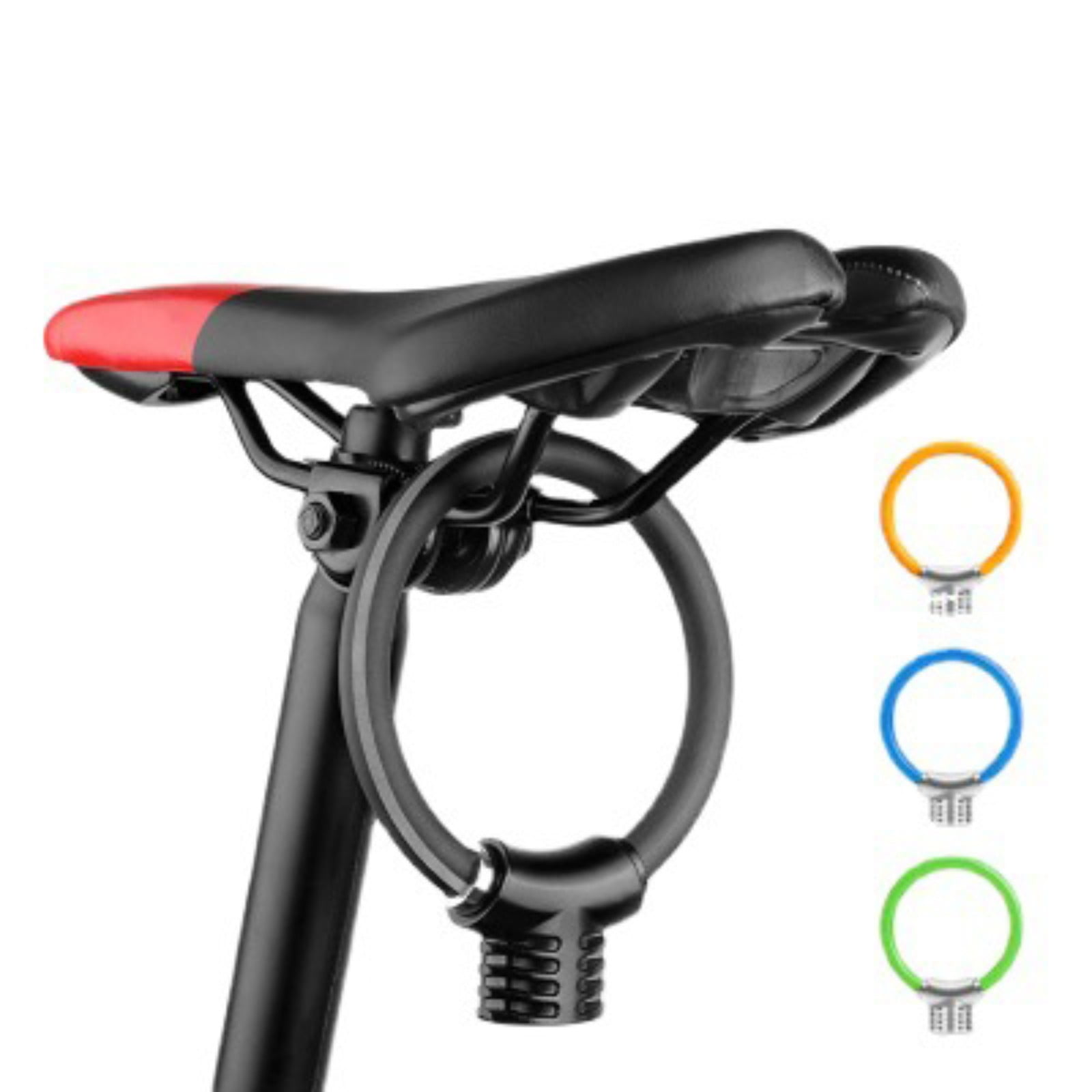 Portable Mini Bike Lock An。ti T.he.ft Loop Lock For Cycling Saf.ety Pad