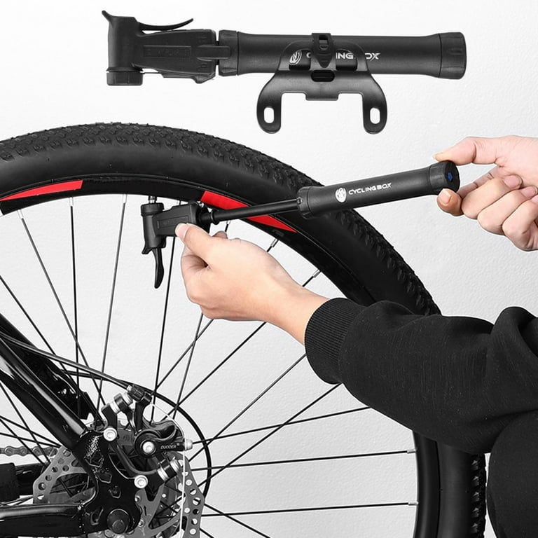 Portable Mini Bike Pump Compatible with Presta Schrader Valves