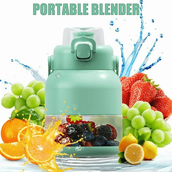 Portable Mini Blender, Portable Blender for Shakes and Smoothies Rechargeable USB with BPA Free Cup and Lid, Easy Use & Travel
