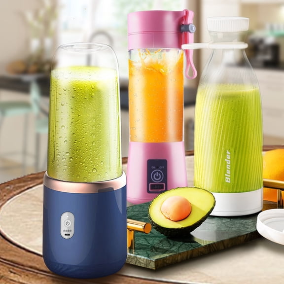 Portable Mini Blender, USB Rechargeable 300ML Personal Blender for Shakes and Smoothies, Single-Serve Blender for Traveling, Single-Serve Blender with Stainless Steel Blades (PINK)