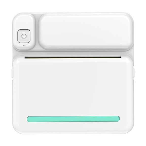 Portable Mini Bluetooth Thermal Printer, Inkless Wireless Pocket Printer for Notes, Stickers, Labels, Photos, Barcodes, DIY Projects, 1 Roll Paper Included