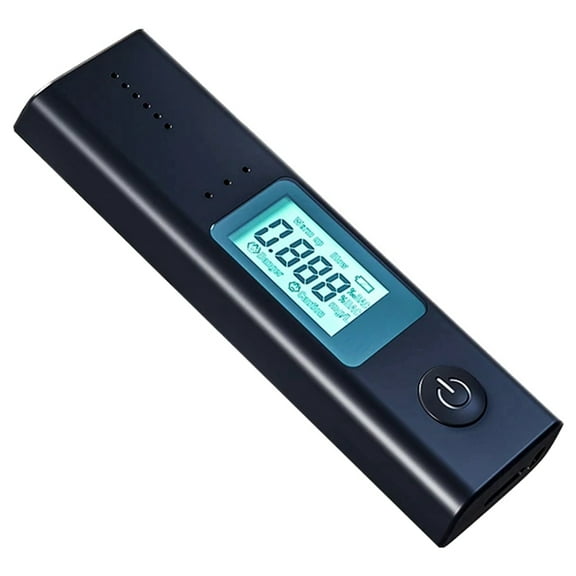 Portable Mini Breathalyzer Alcohol Measuring Instrument Tester Non Contact Alcohol Detector,1 x Alcohol Tester,Black