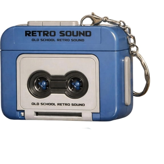 Portable Mini Cassette Player with Built-in Recorder for Audio Playback and Sound Capture