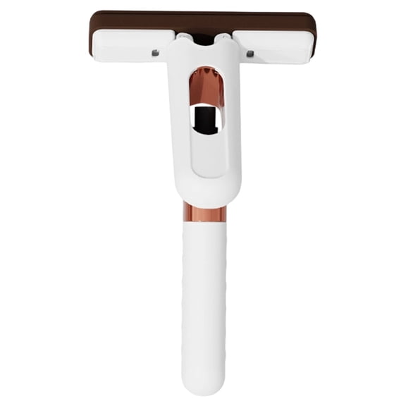 Portable Mini Cleaning Mop with Built-in Sprayer, Durable Hand-Free Self-Squeezing Small Portable Mop for Countertop, Glass, Kitchen, Car, Wet Spray & Dry Wipe Cleaner, 1Pc(White,9.8x6")