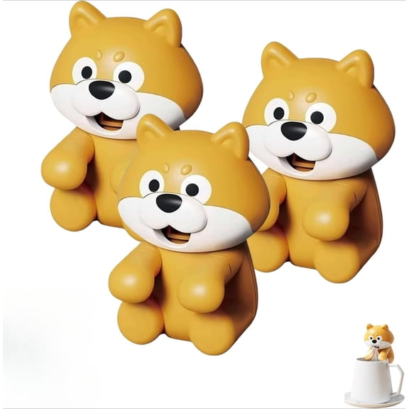 Portable Mini Clip On Fan for Cooling Hot Coffee & Soup, USB Charged, Cute Animal Design Yellow