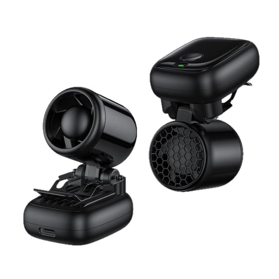 Portable Mini Clip On Hat Fan Wearable Rechargeable Personal Cooling Fan For Outdoor Sports Hiking Golf Black