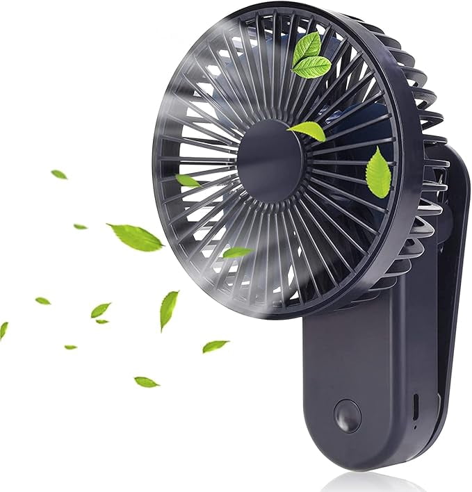 Portable Mini Clip on Fan, 4000mAh Rechargeable USB Battery Operated Stroller Fan with Magnetic, Royal Blue