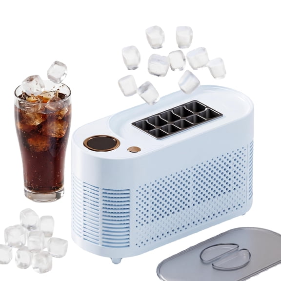 Portable Mini Countertop Ice Maker Compact Tabletop Ice Machine 10 Ice Cubes Per
