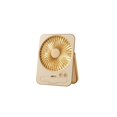 thumbnail image 1 of Portable Mini Desk Fan Thin Card Style Usb Powered Personal Fan with Warm Led Light 5 Speed Adjustment for Indoor Outdoor Use Home Car Office Yellow 1 Pack, 1 of 9