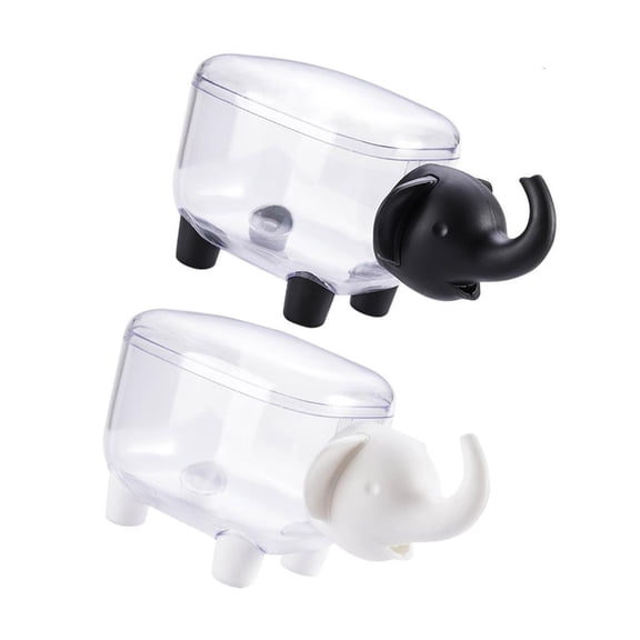 Portable Mini Desktop Storage Box Transparent Dustproof Makeup Cotton Ball Holder