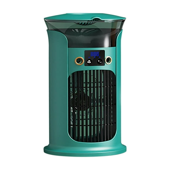 Portable Mini Desktop USB Fan with Evaporative Cooler, Desktop Air Conditioning Air Cooling Machine, 3 Speeds Light for Home Office Dormitory Small Space Machine (Green)