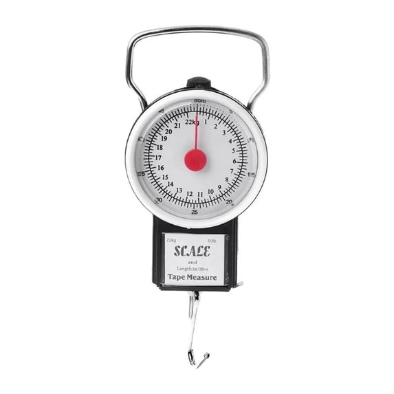 Portable Mini Dial Luggage Scale Bag Weight Blance Baggage Suitcase Travel Scales Tape Measure