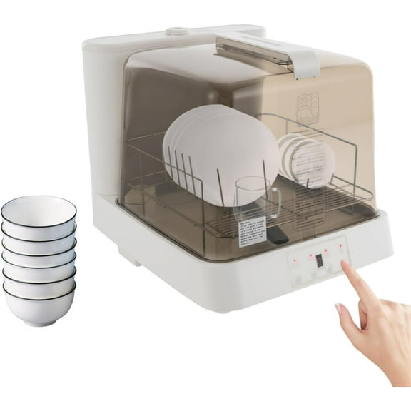 Portable Mini Dishwasher, Countertop Dishwasher, Transparent Design, with 360 Rotating Nozzle and Multiple Cleaning Modes, Automatic Dishwashing, for Apartments, Dormitories, and RVs