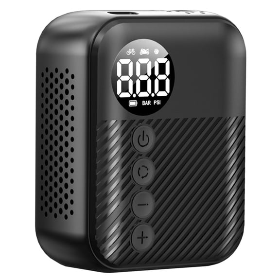 Portable Mini Electric Bike Pump, Wireless Tire Inflator with 150Psi Max Pressure, 480Mah Battery & Digital Display