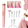 thumbnail image 1 of NOBRAND Portable Battery Nail Drill with Five Heads, Gold, 1 of 10