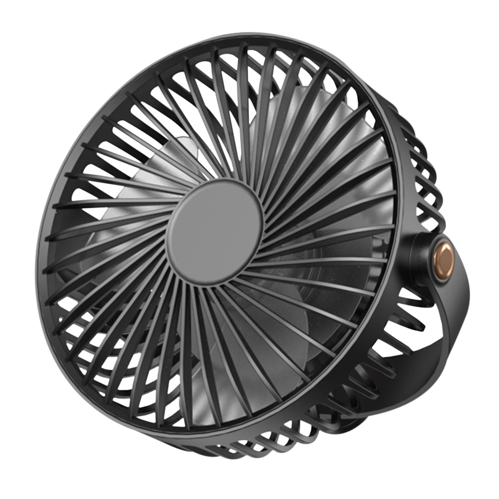 Portable Mini Fan 5 Speeds With Night Light 360° Rotation Rechargeable