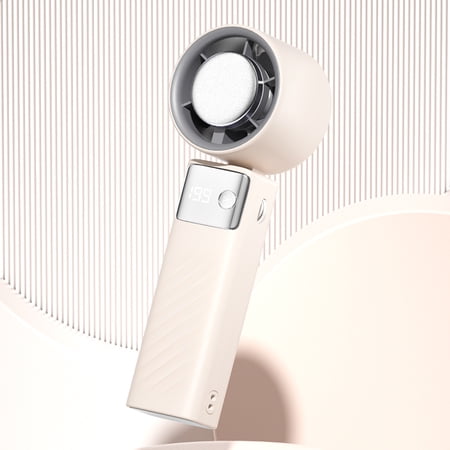 Portable Mini Fan (Ivory), Cold Ice Mode, High-Speed Portable Mini Fan - 199 Levels Infinite Speed Adjustment, USB Charging, 3000mAh Long Battery Life, Strong Wind Power For Outdoor Travel