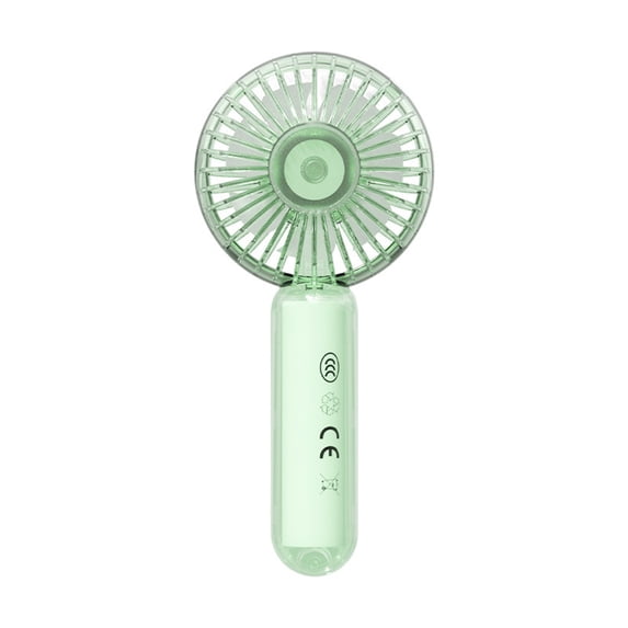 Portable Mini Fan Portable Handheld Fan with Led Light Usb Rechargeable Mini Fan 3 Speeds Brushless Motor Quiet Design for Travel Office Outdoor Use