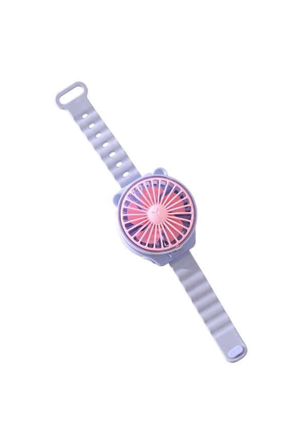 AM4 Battery Operated Cartoon Watch Fan Indoor Outdoor Use Ergonomic Handle Lightweight For Kids Boys Outdoor Travel